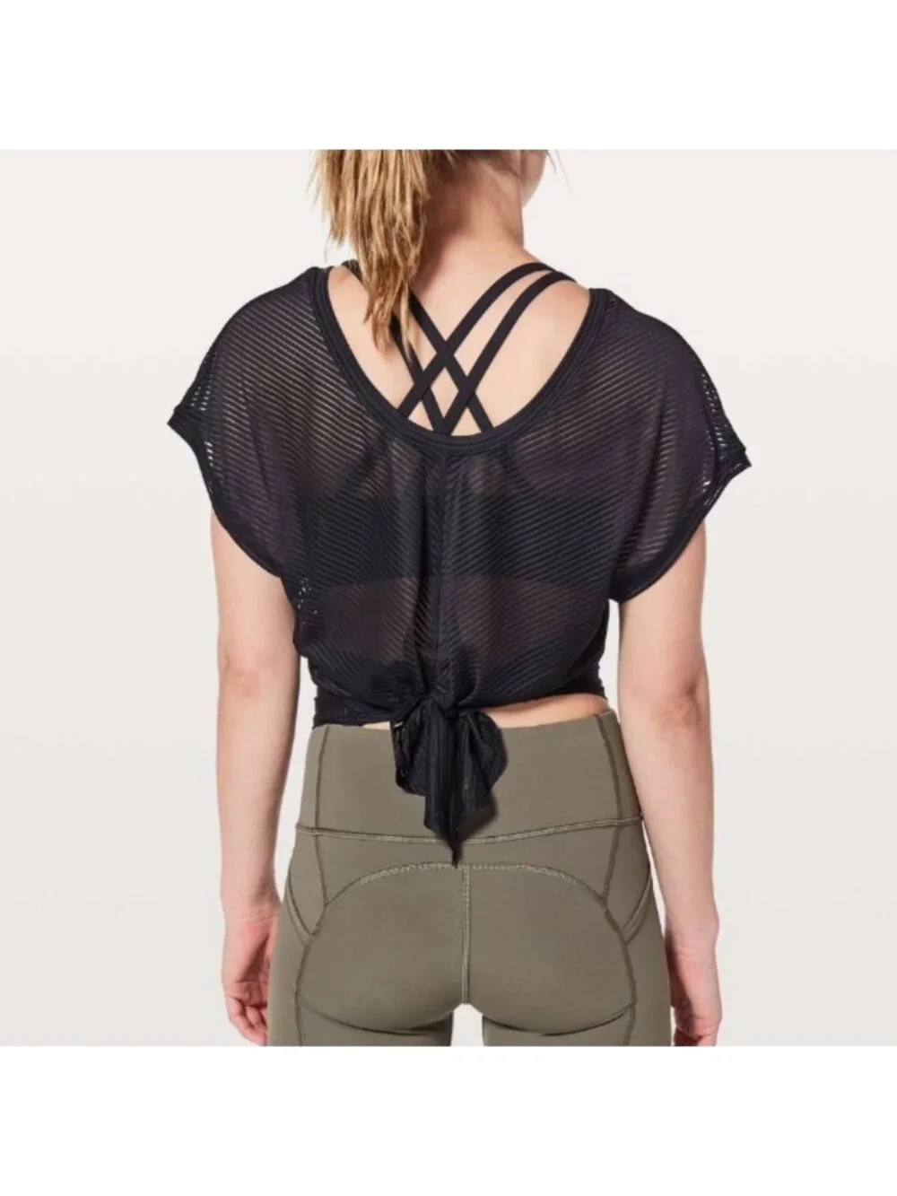 Lululemon Ahead By Miles Short Sleeve Black